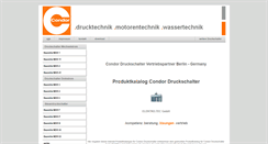 Desktop Screenshot of condor-druckschalter.de