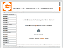 Tablet Screenshot of condor-druckschalter.de